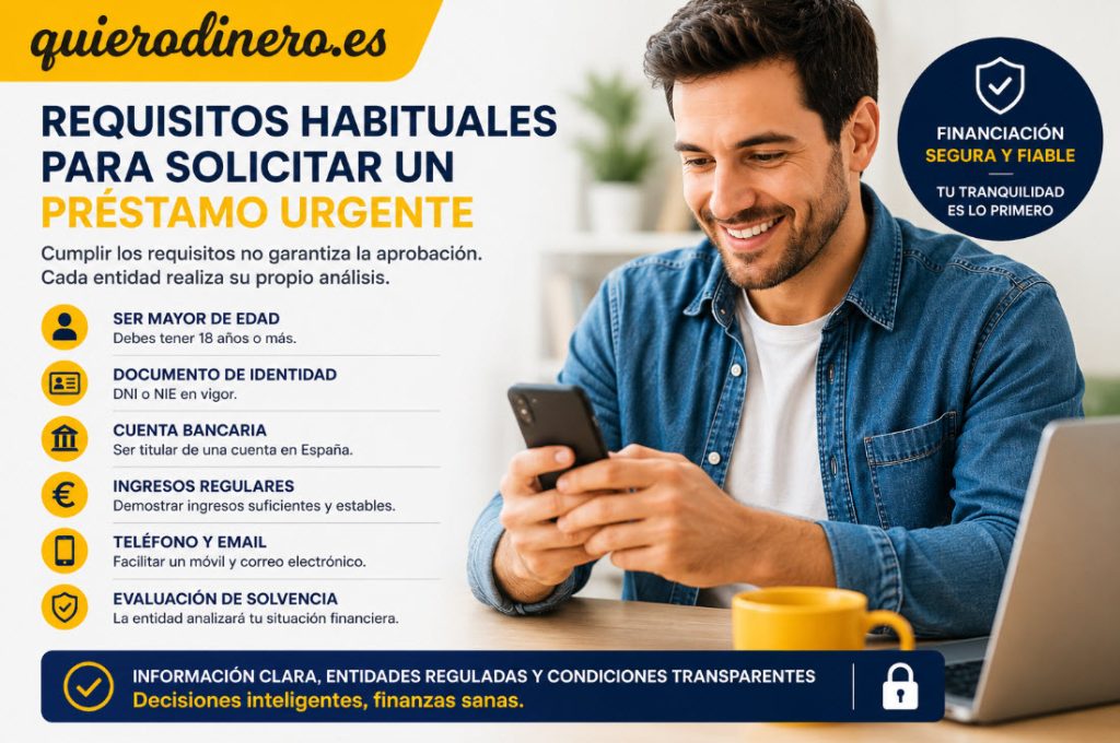 requisitos habituales prestamo urgente